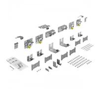 Système pour porte coulissante - TopLine L - 50 kg - 3 portes - 18-30 mm - milieu HETTICH