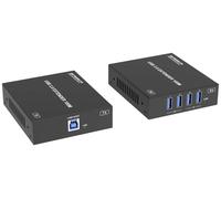 Système prolongateur USB 3.0 RJ45 + hub SpeaKa Professional SP-USBE-800 1+4 ports extension par câble réseau, pilotable sur