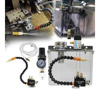 Système Pulvérisation Lubrifiant, 3L 24V Pulvérisateur Brouillard Liquide Refroidissement Tuyau D'air CNC Tour Fraiseuse Entièrement Scellé Machine Outil Pulvérisateur Refroidissement L'eau Diesel