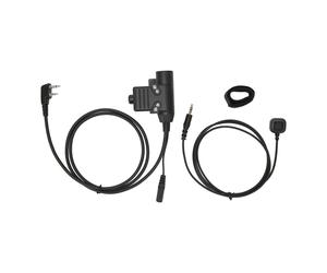 Système Push-To-Talk haute résistance pour une transmission sonore claire, casque tactique civil standard, compatible avec les environnements