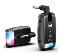 Système sans Fil pour Guitare 2026, Version améliorée avec éclairage RGB, émetteur et récepteur sans Fil d'une portée de 70 mètres, Compatible avec Guitares, Basses et Autres Instruments.