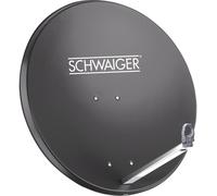 Parabole 80cm + tête LNB quattro Schwaiger noir