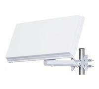 Selfsat Antenne H30D – simple polarisation, 33,7 dBi à 12,7 GHz, sans récepteur, 1 abonné, blanc