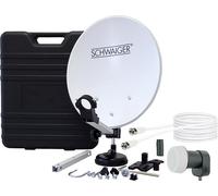Schwaiger SATSET351 antenne Satellites Noir, Gris, Métallique