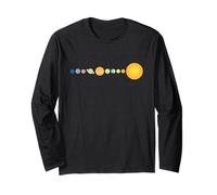 Système Solaire alignement des planètes Espace Minimaliste Manche Longue