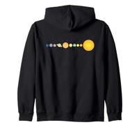 Système Solaire alignement des planètes Espace Minimaliste Sweat à Capuche