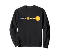 Système Solaire alignement des planètes Espace Minimaliste Sweatshirt