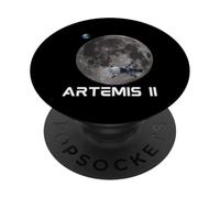 Système Solaire Artemis II Terre Lune Espace Extra-atmosphérique PopSockets PopGrip Adhésif