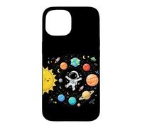 Système Solaire Astronaute Planètes Astronomie Space Science Enfants Coque pour iPhone 15