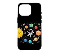 Système Solaire Astronaute Planètes Astronomie Space Science Enfants Coque pour iPhone 16 Pro