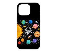 Système Solaire Astronaute Planètes Astronomie Space Science Enfants Coque pour iPhone 16 Pro
