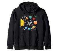 Système Solaire Astronaute Planètes Astronomie Space Science Enfants Sweat à Capuche