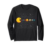 Système Solaire Astronautes Space Jeux vidéo drôle Sarcastique Manche Longue