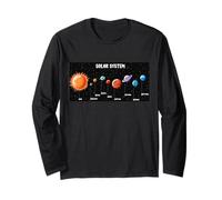 Système Solaire Astronautes Space Jeux vidéo drôle Sarcastique Manche Longue