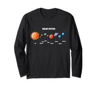 Système Solaire Astronautes Space Jeux vidéo drôle Sarcastique Manche Longue