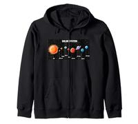 Système Solaire Astronautes Space Jeux vidéo drôle Sarcastique Sweat à Capuche