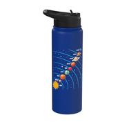 Système solaire - Astronomie des sciences spatiales - Retour à l'école Stainless Steel Insulated Water Bottle