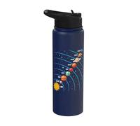 Système solaire - Astronomie des sciences spatiales - Retour à l'école Stainless Steel Insulated Water Bottle