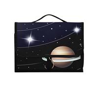 Système solaire avec le soleil, la terre, Mars, Mercure, Jupiter, Saturne, Uranus, 1 trousse de toilette à suspendre, trousse de toilette, organisateur de maquillage, étui de rangement portable avec