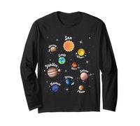Système Solaire Connaissance Planètes Espace Science Enfants Manche Longue
