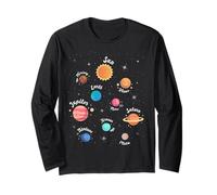 Système Solaire Connaissance Planètes Espace Science Enfants Manche Longue