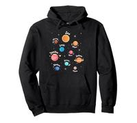 Système Solaire Connaissance Planètes Espace Science Enfants Sweat à Capuche