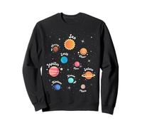 Système Solaire Connaissance Planètes Espace Science Enfants Sweatshirt