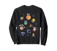 Système Solaire Connaissance Planètes Espace Science Enfants Sweatshirt