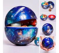 Système Solaire En Bois, Modèle En Vogue, Jeu D'apprentissage Du Cosmos, Ornement De Bureau En Bois, Décoration De Maison Et De Bureau, Bateau Miniature