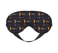 Système solaire Jupiter Saturne impression douce double usage Bloque efficacement la lumière masque pour les yeux pour dormir