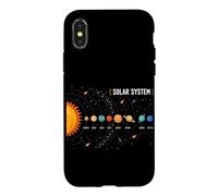 Système Solaire Planète Amoureux Astronomie Galaxie Science Spatiale Coque pour iPhone X/XS