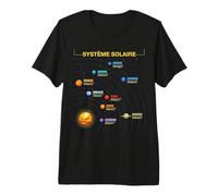 SYSTÈME Solaire Tee-Shirt Cadeau Chemise pour Geeks De l'espace T-Shirt Haut de Gamme