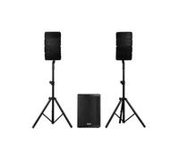 Système Sono Line Array Vonyx VX915 1400W - Subwoofer 15" Enceintes DJ avec Stands