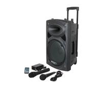 Système sono portable autonome 8"" USB/REC/VOX/BT + Micro VHF & FILAIRE