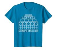 Système sonore Culture Dub Reggae T-Shirt, Enfant, Saphir, 4 Ans