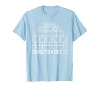 Système sonore Culture Dub Reggae T-Shirt, Homme, Bleu Céleste, XL