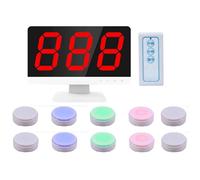 Système sonore sans fil, 1 moniteur avec 10 buzzers pour jeux télévisés interactifs, compétitions scolaires et questions de fête