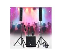 BM SONIC Système sonorisation complet 1200W Enceintes DJ SUB 38 cm USB/Bluetooth 2 micros