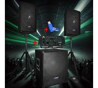 Système Sonorisation Complet 2200W Enceintes + Subwoofer USB/BLUETOOTH BM SONIC BMS1512 avec table de mixage +clé usb 32gigas