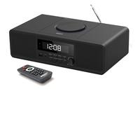 Système stéréo Home CD avec Lecteur CD, Radio FM, Bluetooth, entrée auxiliaire, Port USB, Montre numérique, Radio-réveil Lecteur CD, Micro Chaine Stereo