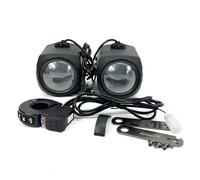 Système Stéréo Pour Moto - Radio Audio De Guidon Avec Amplificateur HiFi, Design Résistant aux Intempéries | Audio Complet Pour Moto De Design Moderne Avec Haut-parleurs, Prise En Charge USB AUX Pour