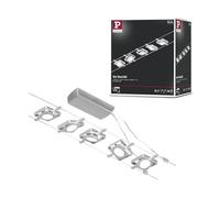 Système sur câbles LED Paulmann Corduo MacLED 5 x 4,5 W, chrome mat | Kit complet comprenant un transformateur, un câble et 5 spots LED orientables, pour montage mural et au plafond