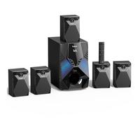 Système surround 1000 W 5 haut-parleurs satellites filaires 8 pouces caisson de basses 5.1/2.1 canaux Home Cinéma Basse profonde Soutien HDMI ARC optique Bluetooth entrée karaoké