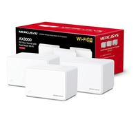 Mercusys Système Wi‑Fi Halo H80X V1 – 3 routeurs, Wi‑Fi 6 bi‑bande, maillage 1GbE, jusqu'à 650 m²