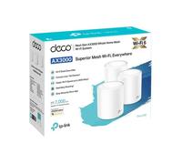 Système WiFi 6 Mesh - TP-Link - Deco X60 (3-Pack) - AX5400 Mbps - Couverture 660 - Installation Facile