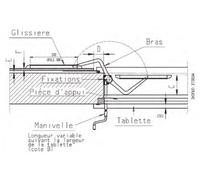SystèmeBoy Kit allonge de 850mm MONIN pour volet > 1.5m² - max. 20 kg - 152 340