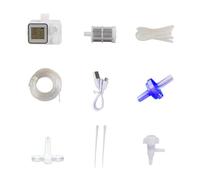 Systèmes automatiques d'événements aquatiques - Minuterie LCD programmable - Débit réglable - Solution d'irrigation goutte à goutte pour le bureau intérieur / extérieur / extérieur automatique