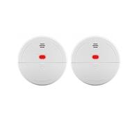 Systèmes D'alarme Maison Système D'alarme De Sécurité WiFi GSM for Maison Intelligente, Détecteur Mouvement Anti-cambriolage sans Fil, Capteur Porte Fenêtre, Caméra IP(Smoke Detectors X2)