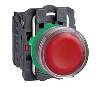 Schneider Electric Bouton poussoir XB5AW34M5 XB5 – éclairé LED universelle 1 NO + 1