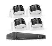 Systèmes de caméras de vidéosurveillance, Caméra de sécurité 6MP Double Objectif 8CH NVR Ultra HD POE AI détection Humaine CCTV Kit de vidéosurveillance panoramique 180 degrés(None,8CH 4Pcs Camera)